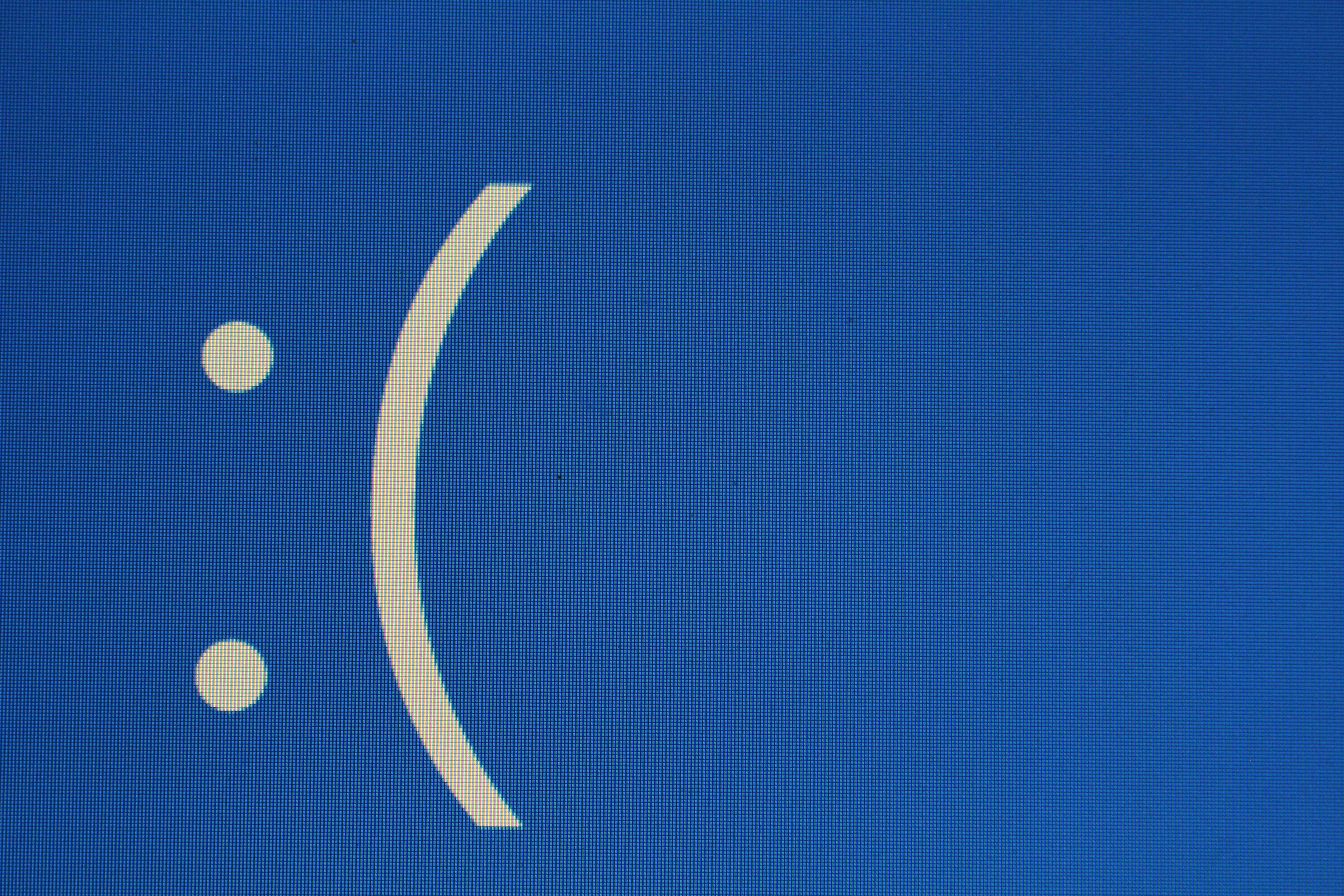 blue screen