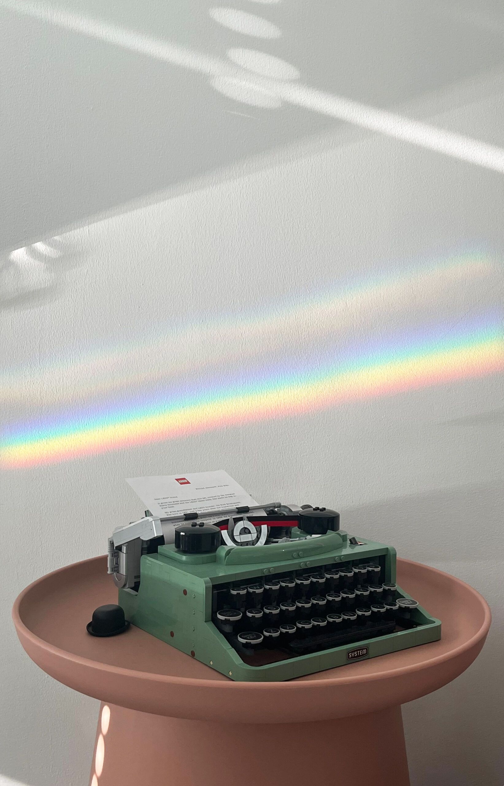 rainbow-over-typewriter