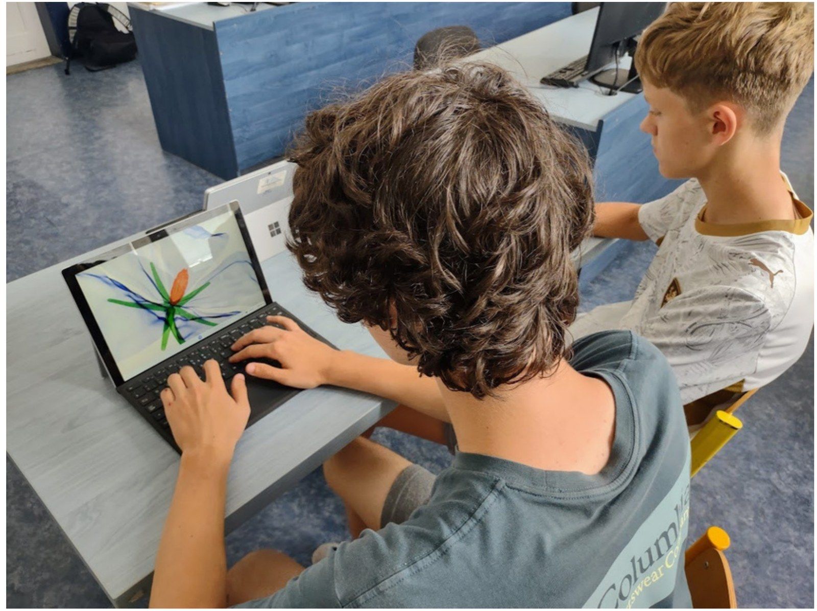 Case study: <span style="color: #e40046">donated Surface Pro 7 tablets</span> back in class